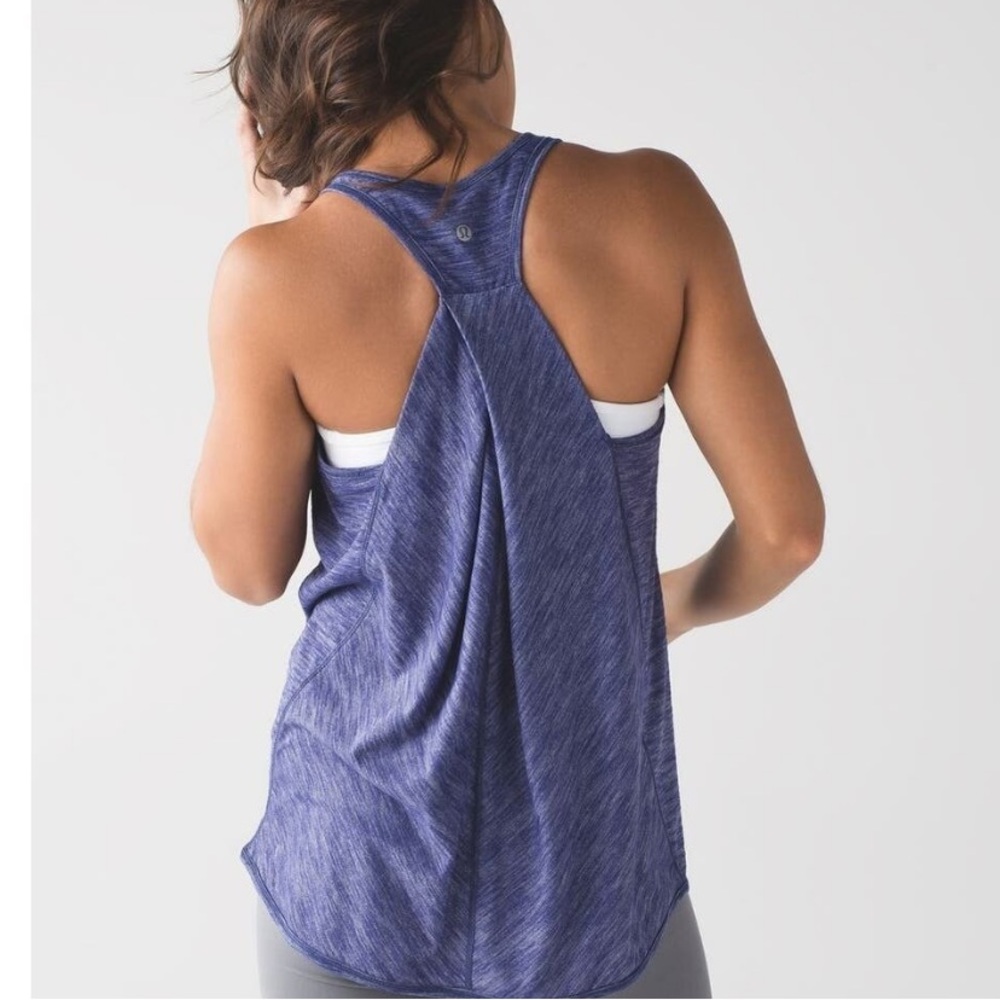Lululemon Essential Heathered Emperor Blue Tank